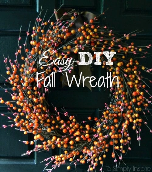 Easy DIY Fall Wreath - Make this beautiful wreath in 15 minutes