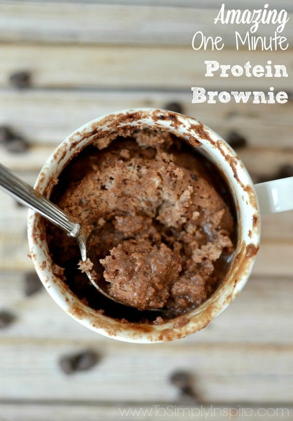 This Amazing One Minute Protein Brownie will truly knocks your socks off. The perfect amount of sweet yumminess to satisfy your craving without any quilt.