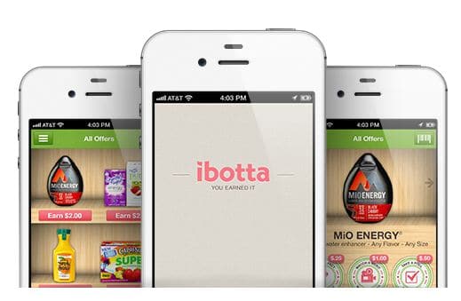 cell phone with Ibotta app displayed