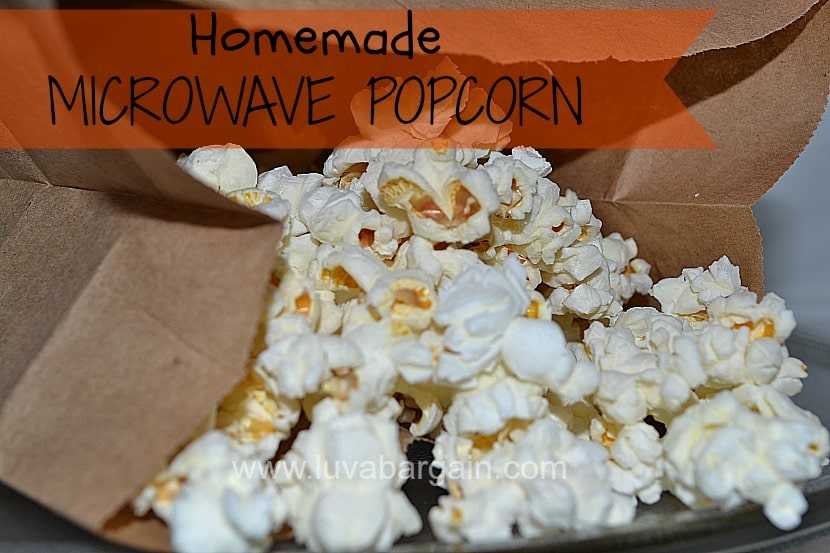 Homemade Microwave Popcorn
