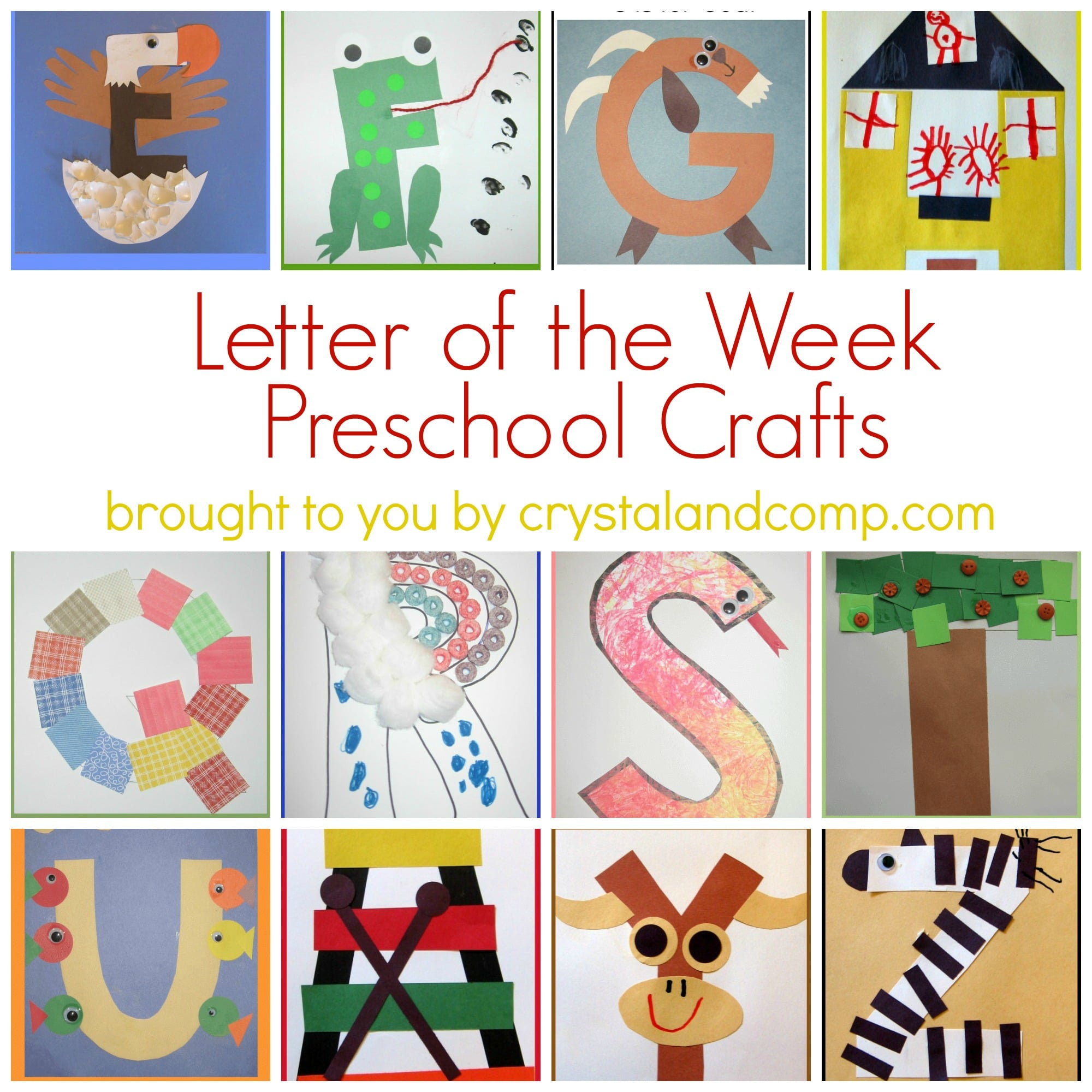 several letter crafts 