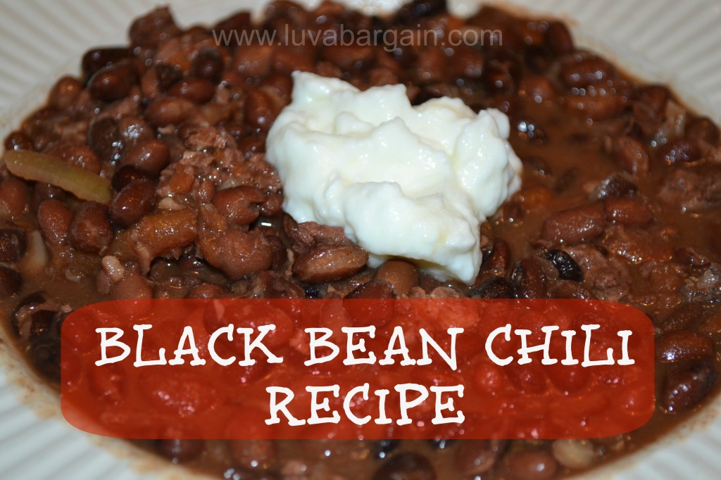 Black Bean Chili Recipe