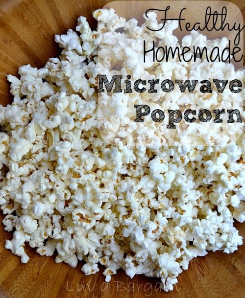 Healthy Homemade Microwave Popcorn