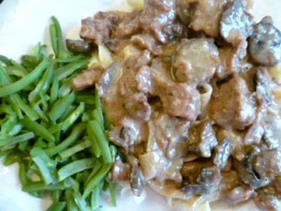 clean eating beef stroganoff