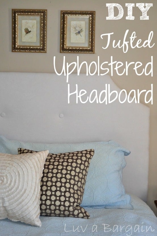 DIY Tufted Upholstered Headboard