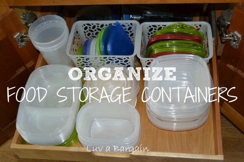 organizing food storage containers