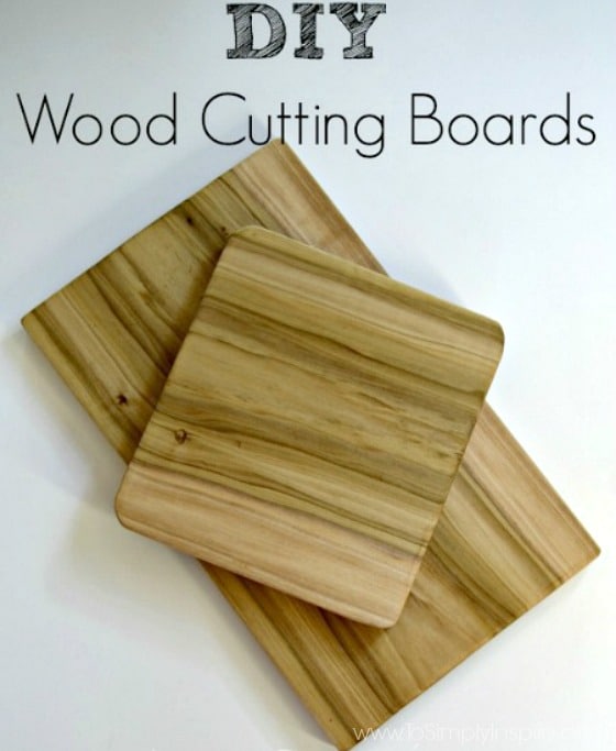 two wood cutting boards 