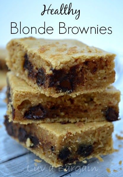 Healthy Blonde Brownies