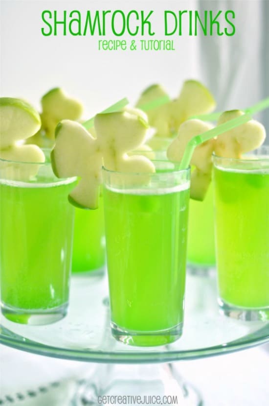 Shamrock-Drink-with-Apple-Garnish