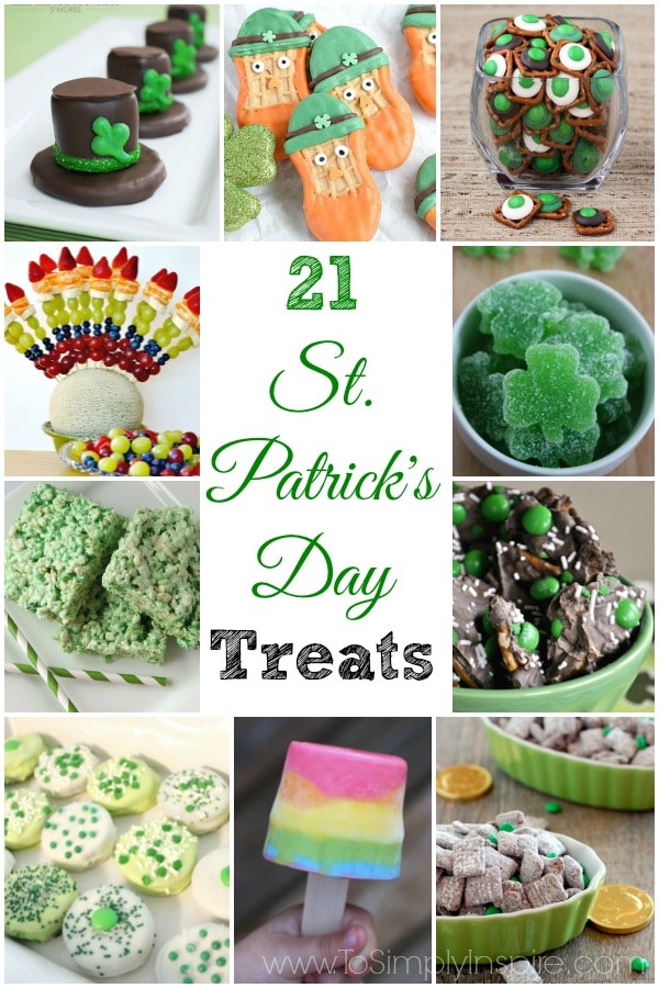 A bunch of different types of st patricks day desserts