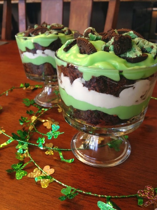 St. Patrick’s Day Brownie Trifle Recipe