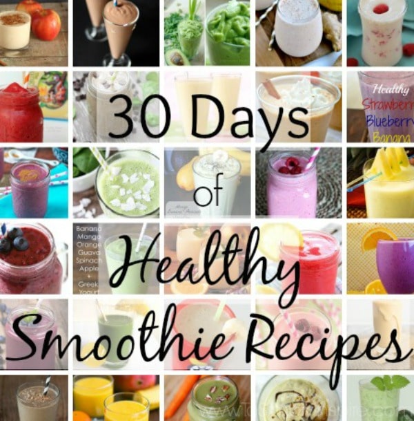 30 healthy smoothie recipes collage