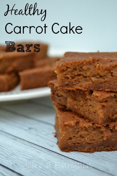 Healthy Carrot Cake Bars