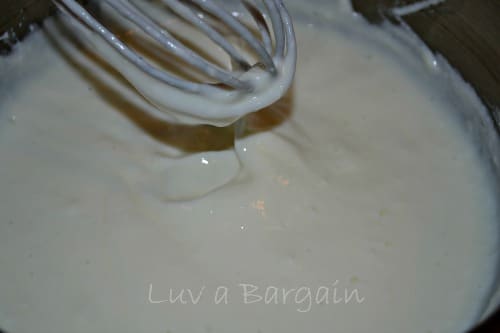 whisking yogurt