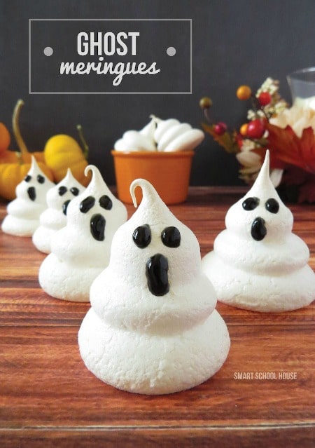Ghost Meringue halloween treats 