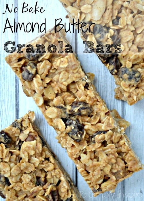 No-Bake-Almond-Butter-Granola-Bars