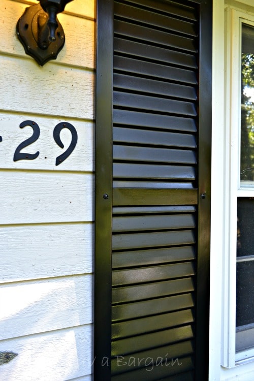 Painting Shutters for Thrifty Transformation