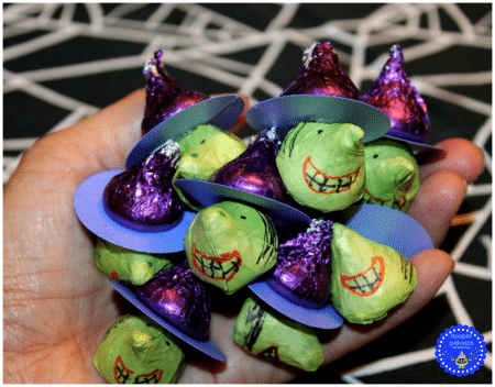witch hershey kisses halloween treats 