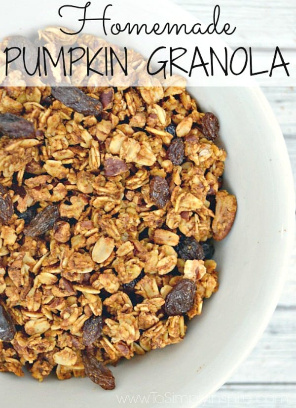 Pumpkin Granola Recipe spread out on a white background