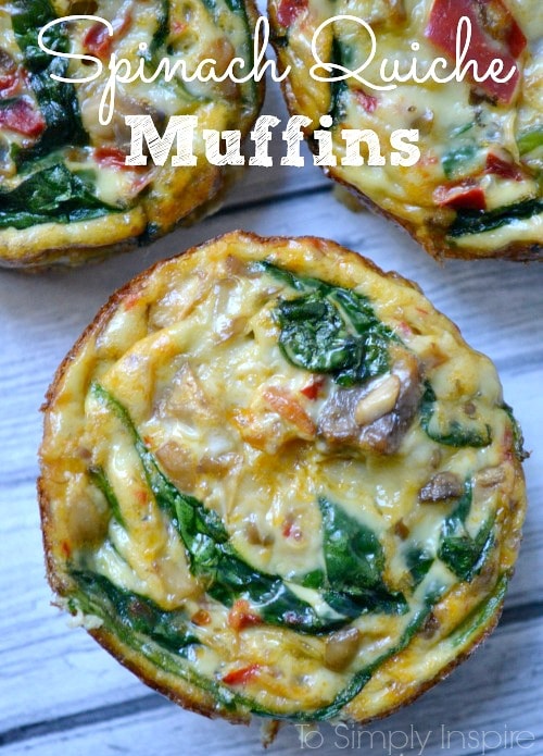 Spinach Quiche Muffins-image