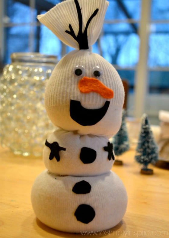 olaf sock snowman 