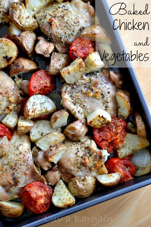 Baked Chicken and Vegatables