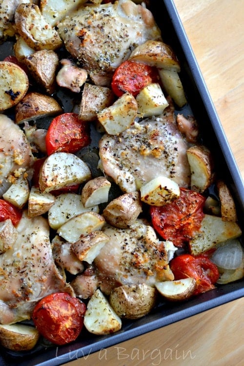 Baked Chicken and Vegetables