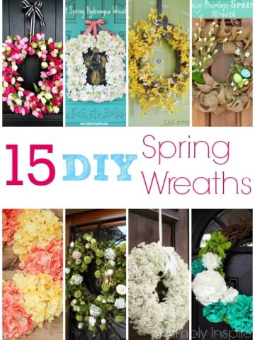 A bunch of different types Spring Wreaths