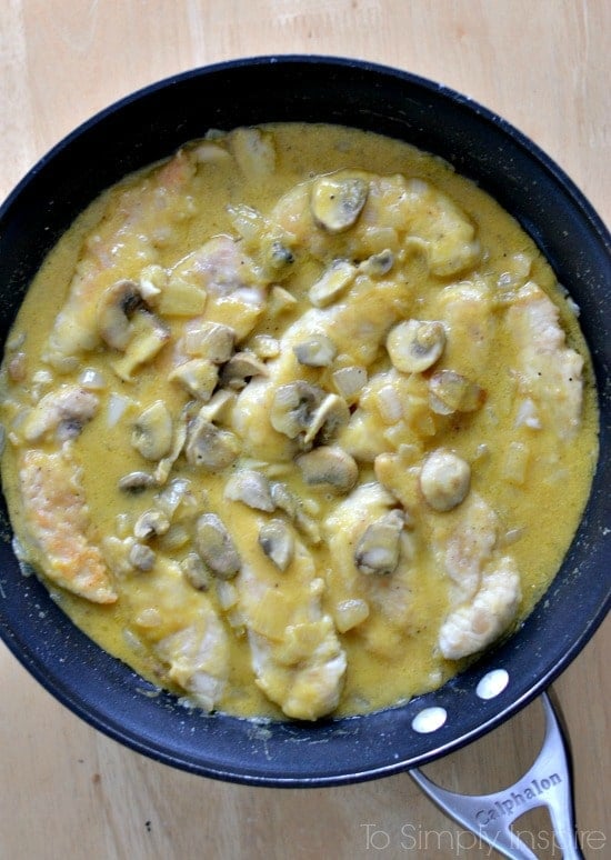 Honey Mustard Chicken with Mushrooms