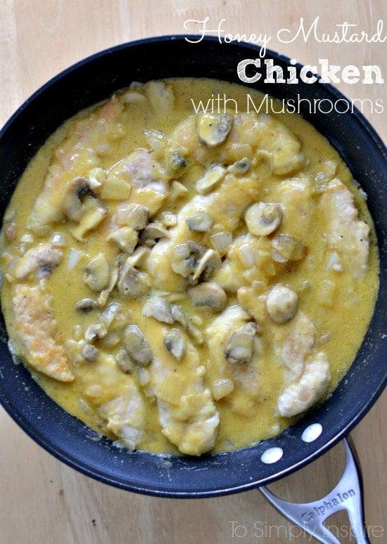Honey Mustard Chicken with Mushrooms A Healthy Dinner