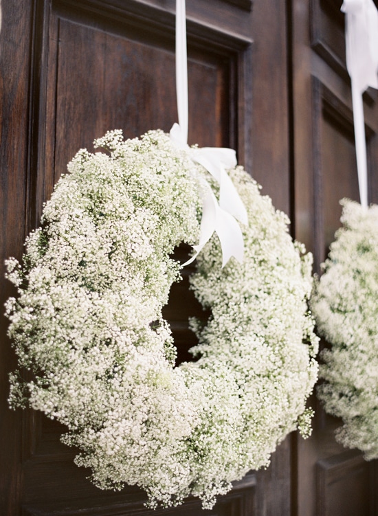 babys breath wreath