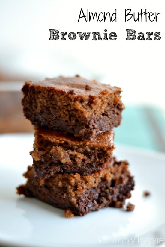 Almond Butter Brownie Bars