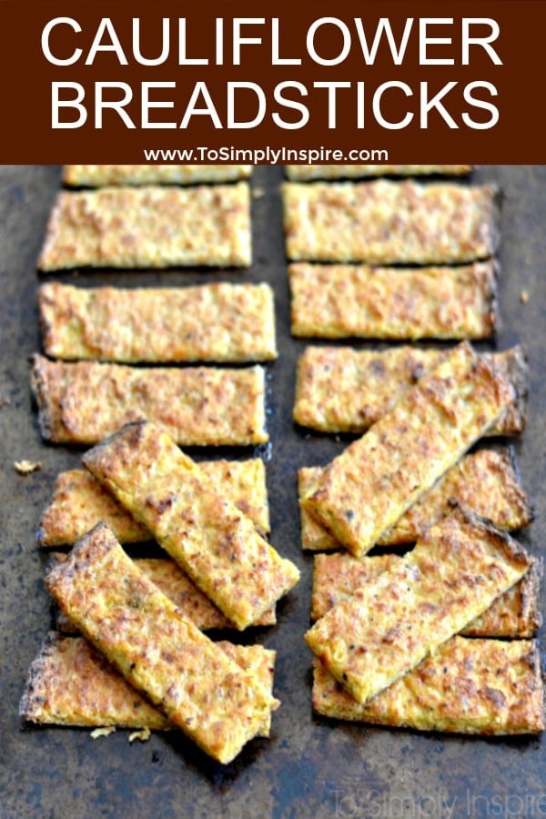 Cauliflower Breadsticks, Healthy and LowCarb To Simply Inspire