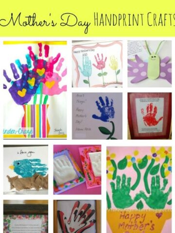 Several different types of handprint art