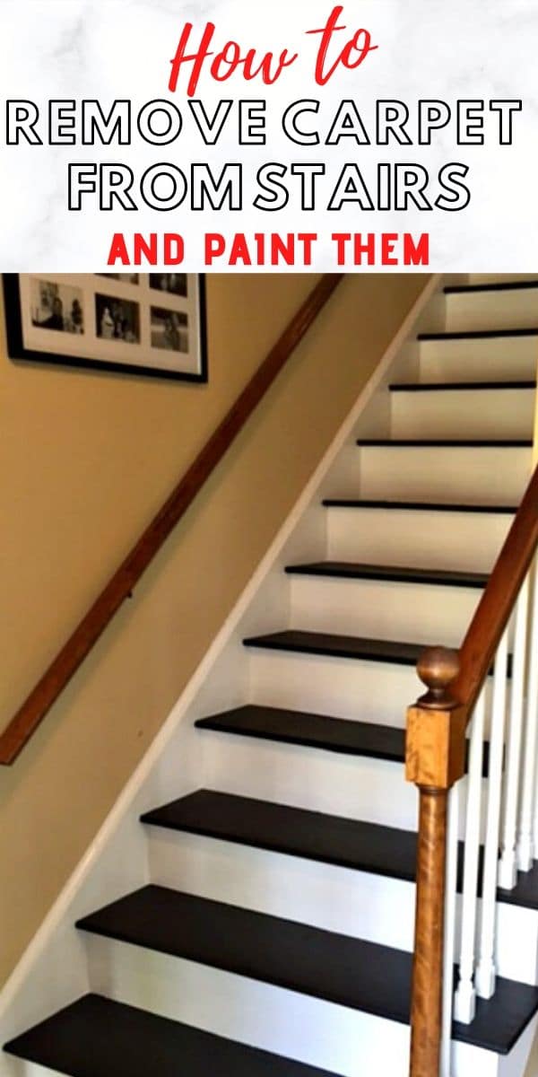 How to Remove Carpet from Stairs and Paint Them