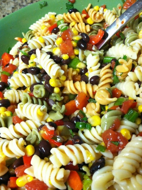 blackbeancornpastasalad