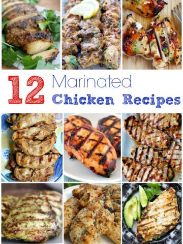 A bunch of different types of marinated Chicken recipes