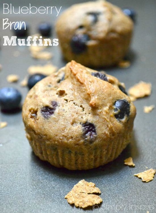 Blueberry Bran Muffins by To Simply Inspire