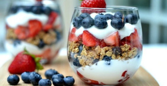 Red White and Blue Parfaits