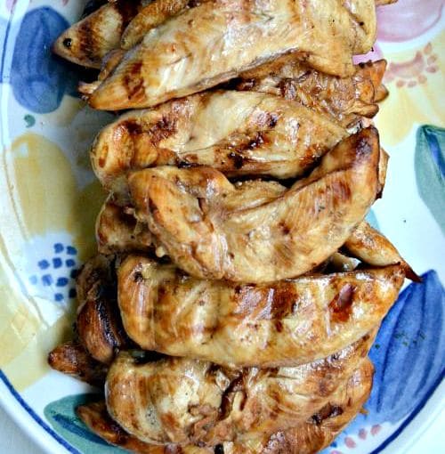 Soy-Lime-Garlic Marinated Chicken Tenders
