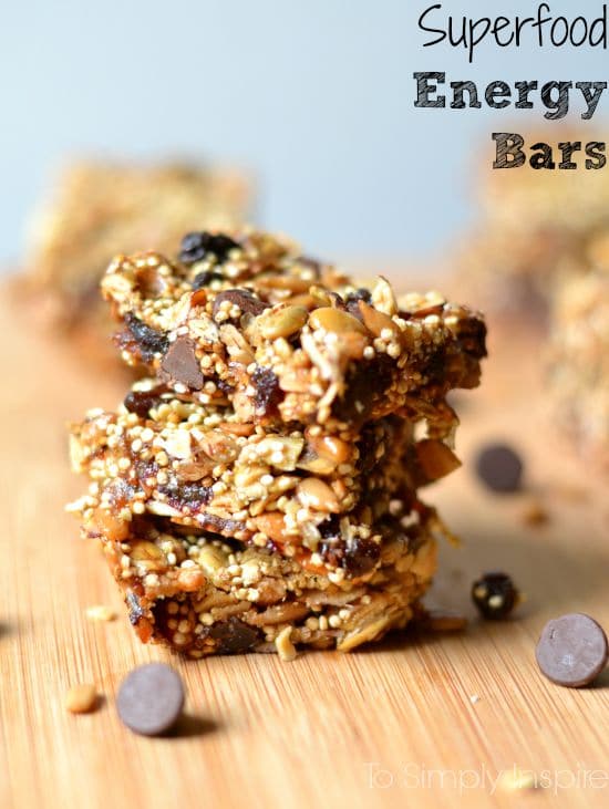 Superfood Energy Bars | 13 Energy Bar Recipes For A Healthy Afternoon Pick Me Up