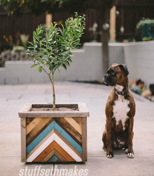 chevron planter