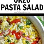 orzo pasta salad recipe with corn and tomatoes