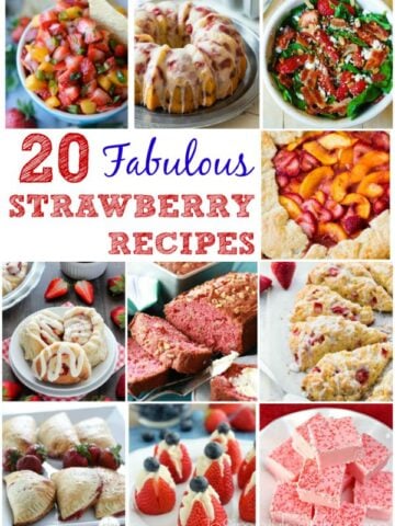 A bunch of different types of Strawberry recipes