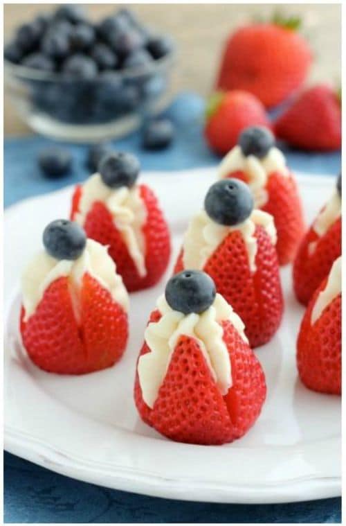 Cheesecake Stuffed Strawberries