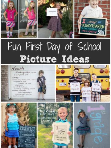 first day of school picture ideas