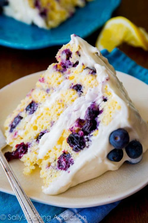 Lemon Blueberry Layer Cake