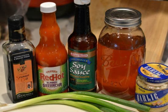 Spicy Asian Zucchini recipe ingredients 