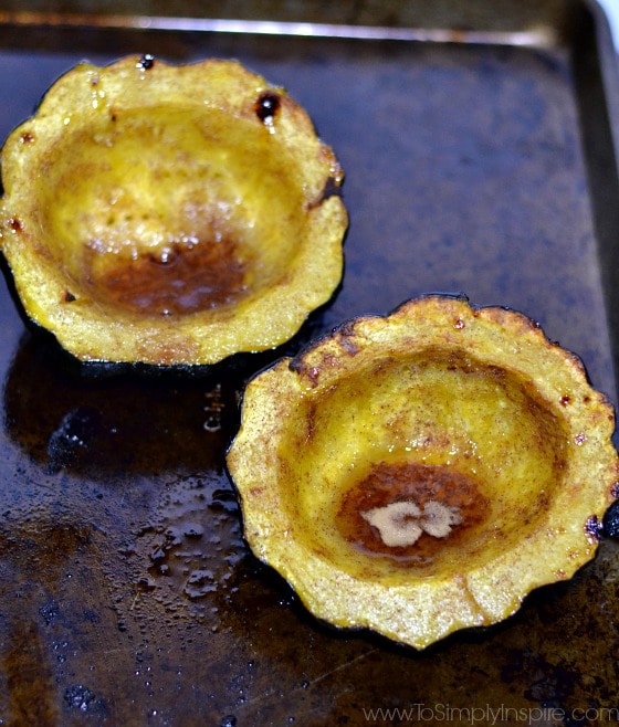 Baked Brown Sugar Cinnamon Acorn Squash