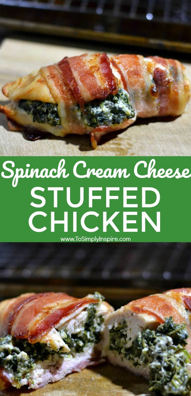 Spinach Cream Cheese Stuffed Chicken Breasts
